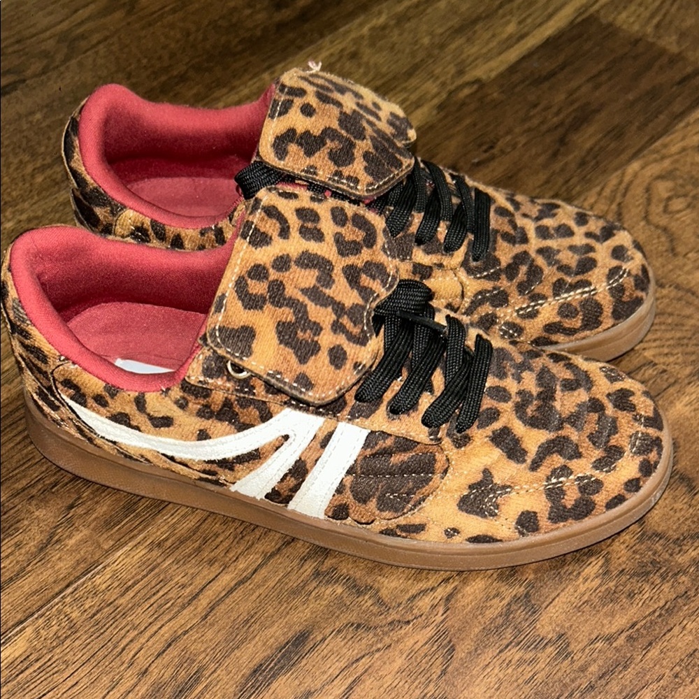 Steve Madden Leopard Print Sneakers with Black Laces
